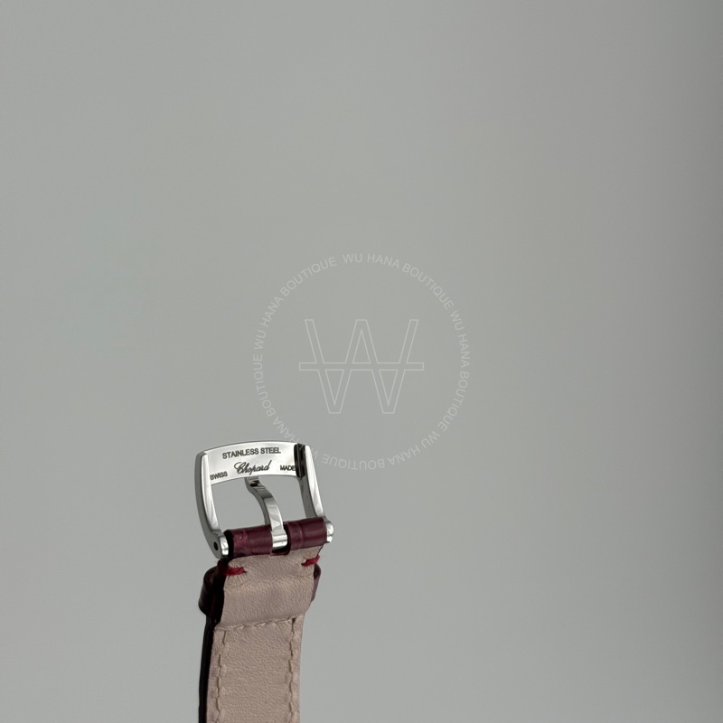 🖤蕭邦錶Chopard Happy Sport自動上鏈腕表 /蕭邦Happy Sport腕錶/蕭邦機械錶/蕭邦手錶（酒紅鱷魚錶帶/2786086003）🖤無花果精品-6