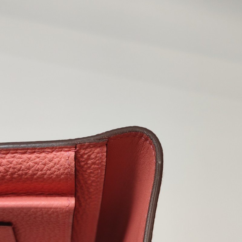 Hermes Dogon Duo 牛皮 純色 馬鞍釘 鎖扣 手拿包-15