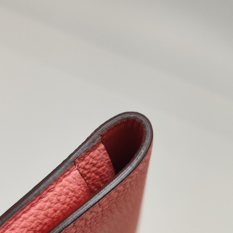 Hermes Dogon Duo 牛皮 純色 馬鞍釘 鎖扣 手拿包-16