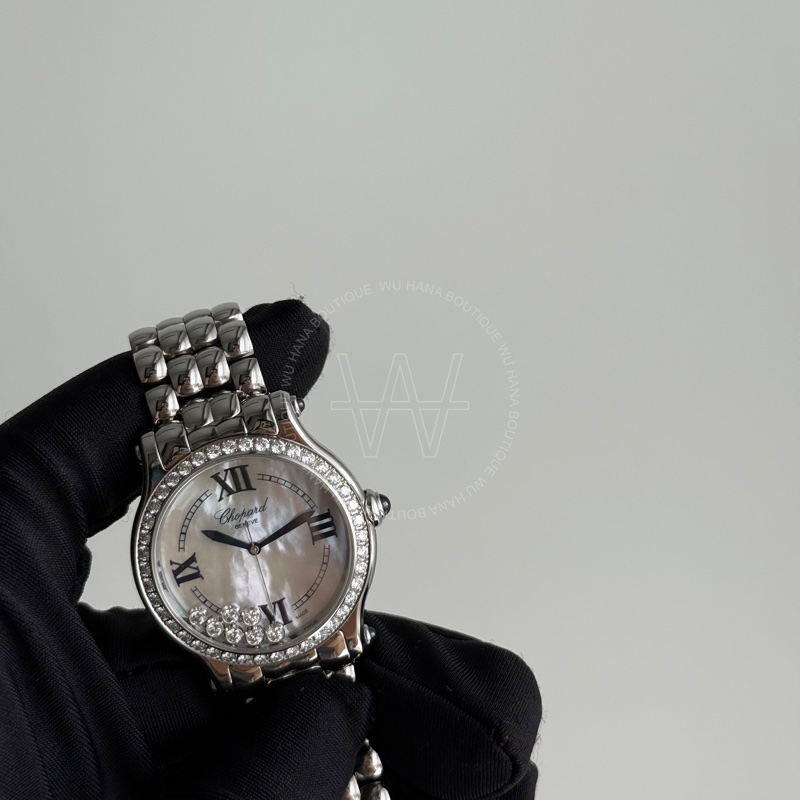 🖤蕭邦錶Chopard Happy Sport自動上鏈腕表 /蕭邦Happy Sport腕錶/蕭邦機械錶/蕭邦手錶（精鋼折疊扣/278610 3002）🖤無花果精品-0