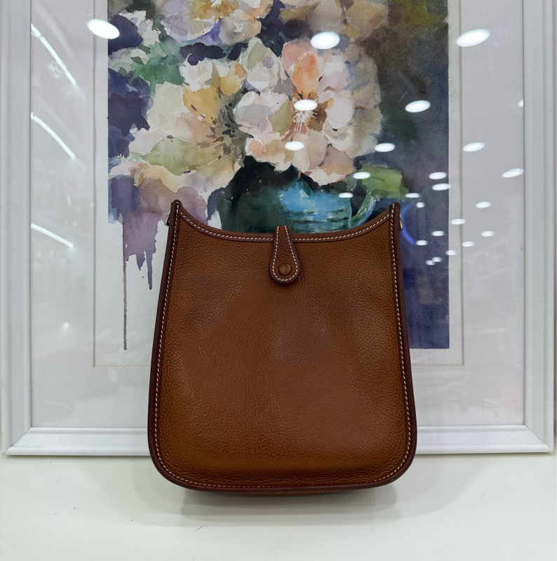 Hermes evelyne mini馬鞍皮金棕 Z刻 有購證-2