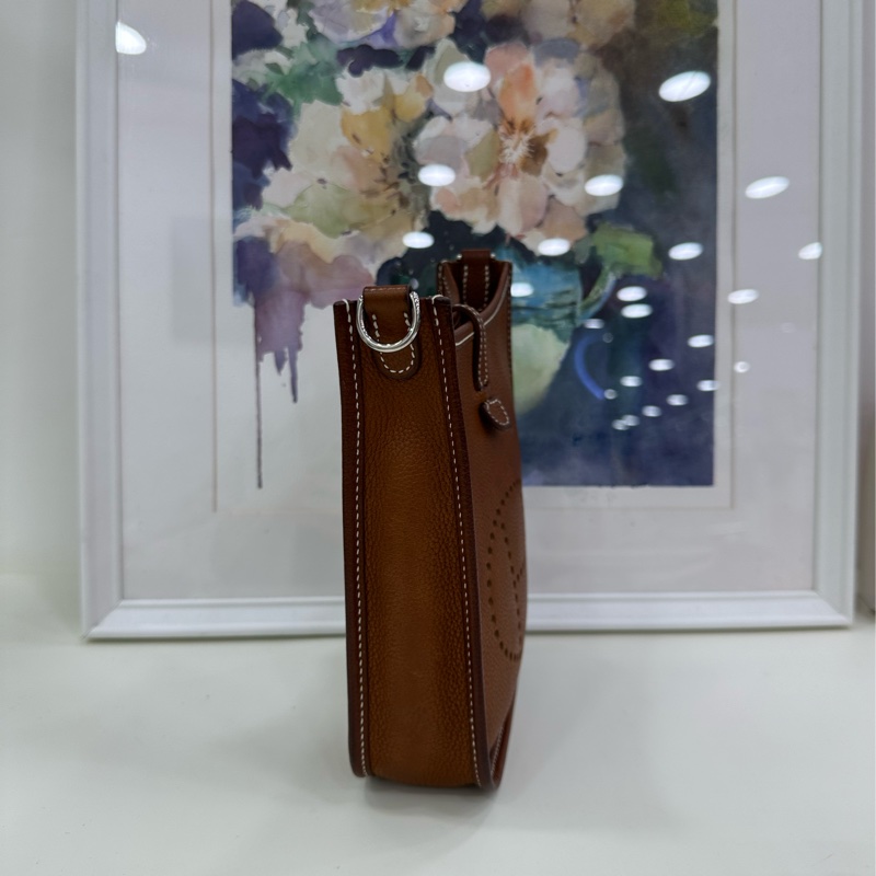Hermes evelyne mini馬鞍皮金棕 Z刻 有購證-4