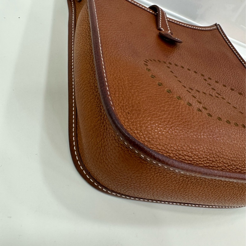 Hermes evelyne mini馬鞍皮金棕 Z刻 有購證-7