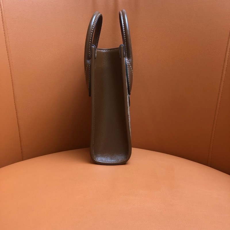 GUCCI古馳烏木色老花迷你tote托特包 038黑標-3