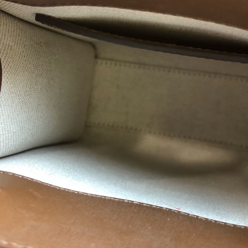 GUCCI古馳烏木色老花迷你tote托特包 038黑標-6