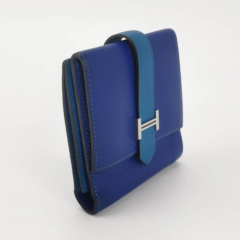 Hermes Bearn 牛皮 標誌H袢帶 皮夾-1