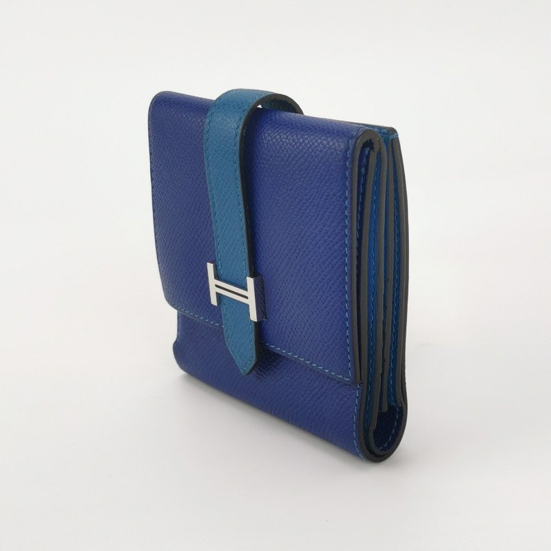 Hermes Bearn 牛皮 標誌H袢帶 皮夾-2