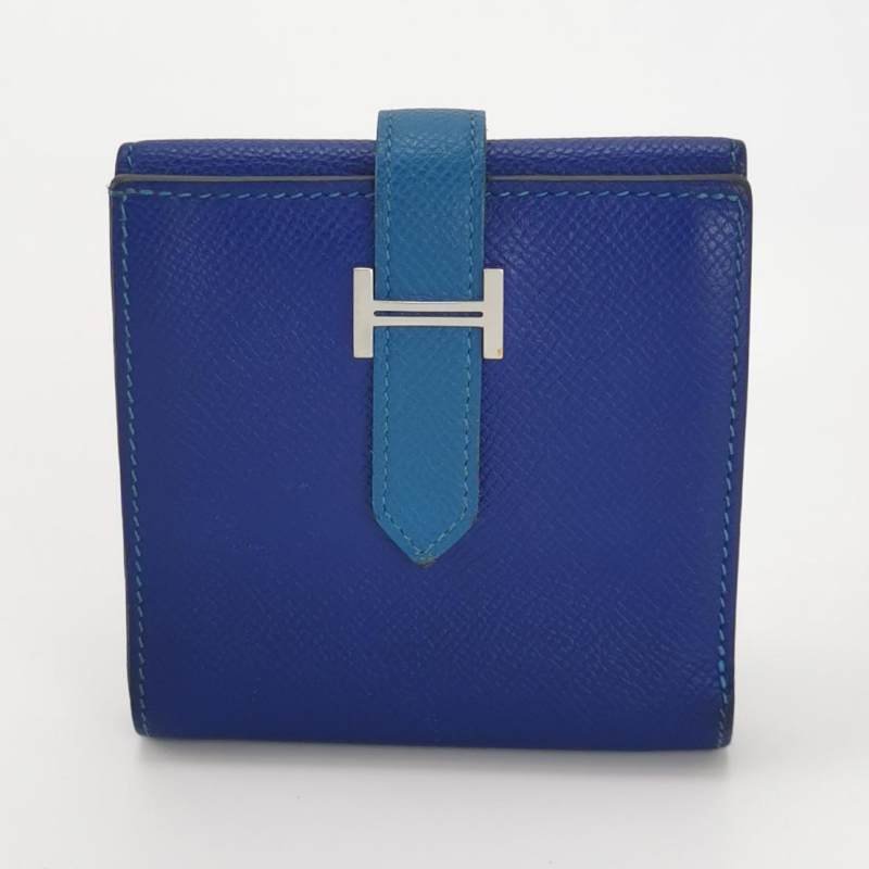 Hermes Bearn 牛皮 標誌H袢帶 皮夾-3
