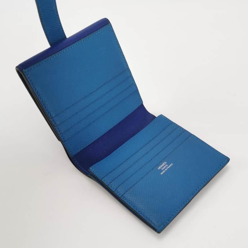 Hermes Bearn 牛皮 標誌H袢帶 皮夾-5