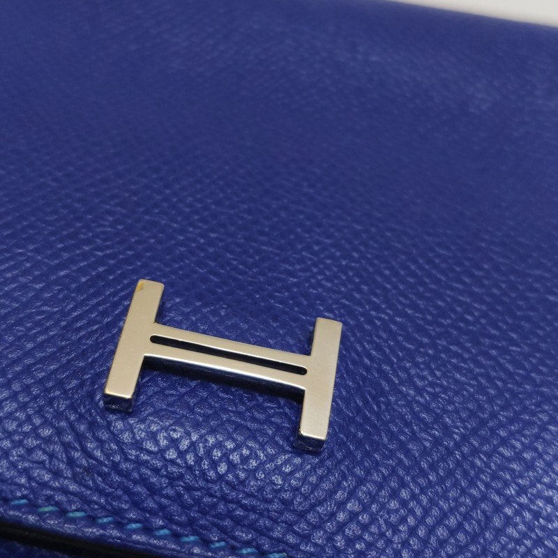 Hermes Bearn 牛皮 標誌H袢帶 皮夾-11