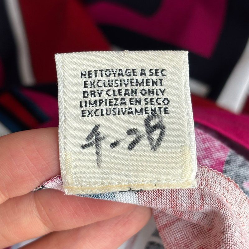 ::HERMES:: 紫紅色 幾何圖樣 短袖上衣 T-Shirt (36號)-15