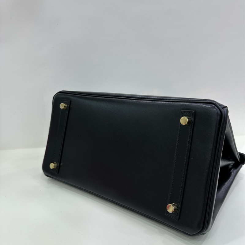 Hermes birkin30 box皮 黑金 Y刻-5