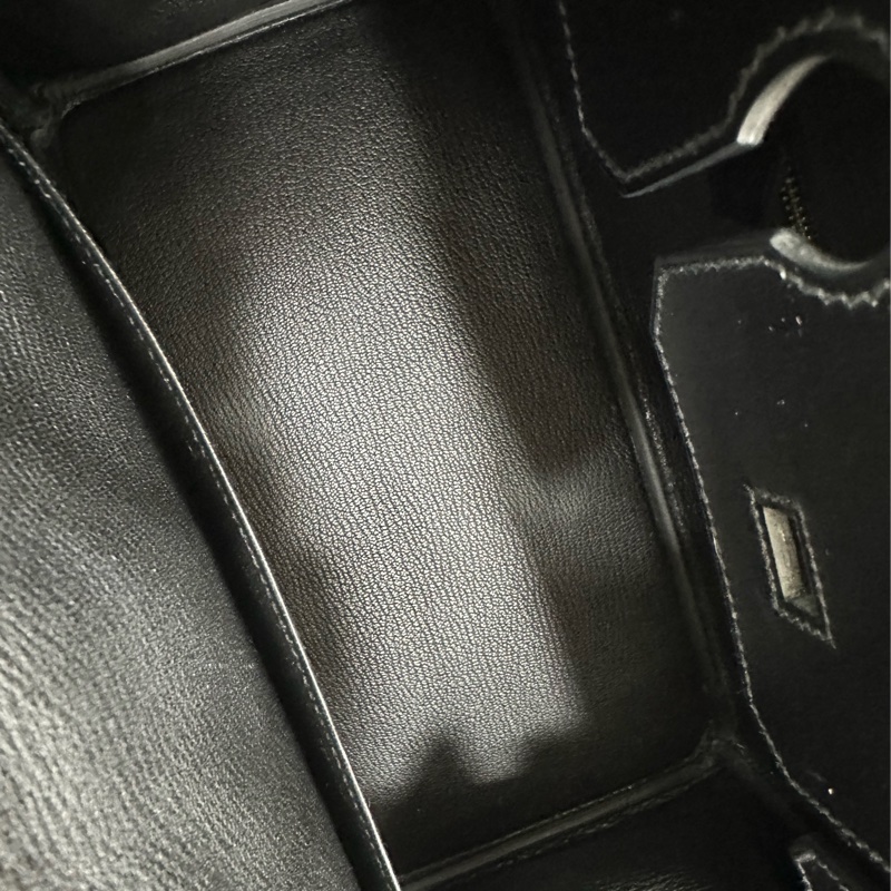 Hermes birkin30 box皮 黑金 Y刻-10