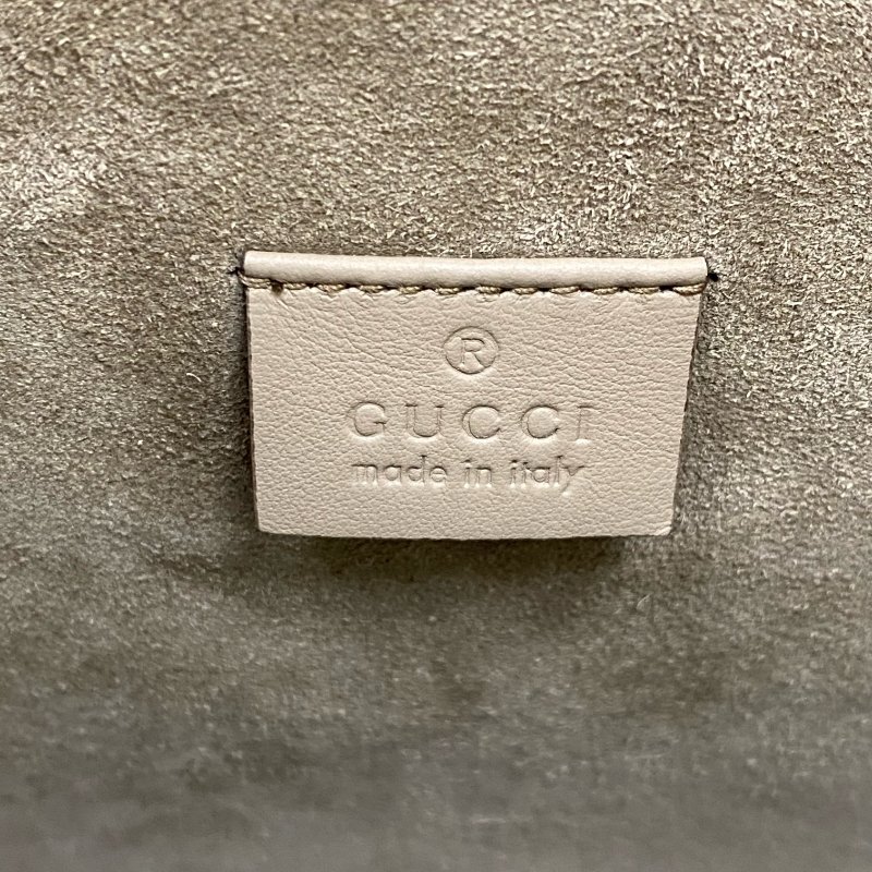 ☆ Gucci 古馳 Beige Coated Canvas & Suede Chain Shoulder Bag 403343 米色塗層帆布和麂皮鏈條肩揹袋 403343 - 257015015-14