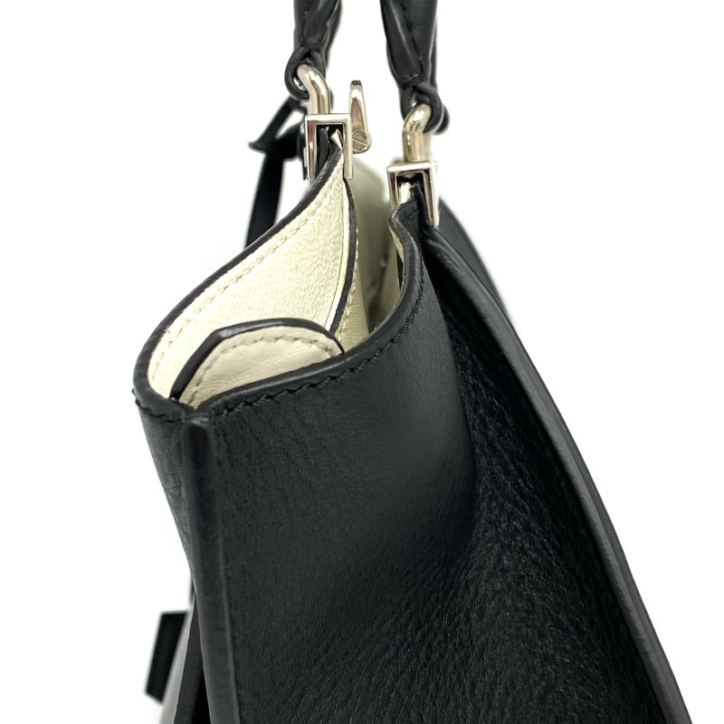 ☆Fendi 芬迪 Black Calfskin 2Way Bag 黑色小牛皮兩用袋 -257015026-6