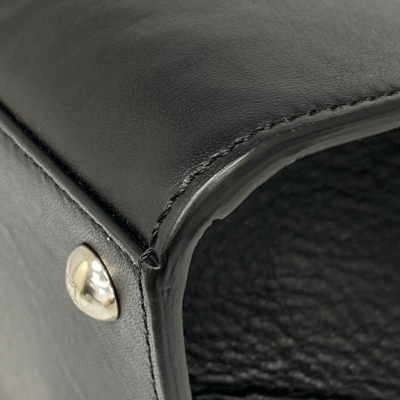 ☆Fendi 芬迪 Black Calfskin 2Way Bag 黑色小牛皮兩用袋 -257015026-15