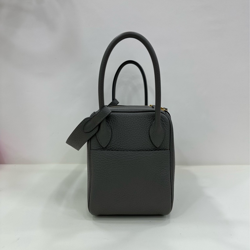 Hermes lindy 26 積雨雲灰金扣 tc皮 u刻-4