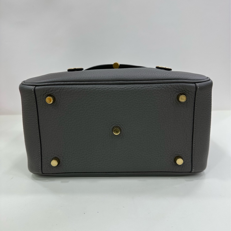 Hermes lindy 26 積雨雲灰金扣 tc皮 u刻-8