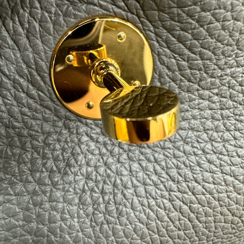 Hermes lindy 26 積雨雲灰金扣 tc皮 u刻-10