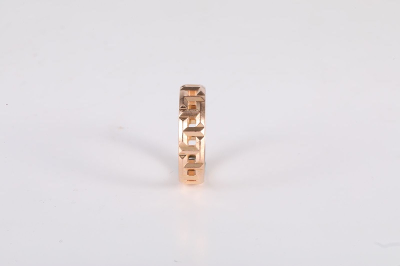 TIFFANY&CO(蒂芙尼) 18K玫瑰金 玫瑰金 True鏤空 寬版 戒指 18K-1