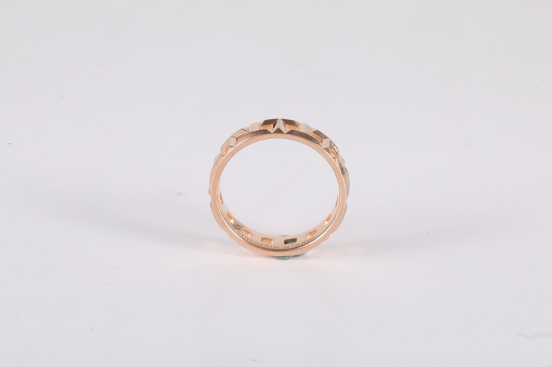 TIFFANY&CO(蒂芙尼) 18K玫瑰金 玫瑰金 True鏤空 寬版 戒指 18K-2