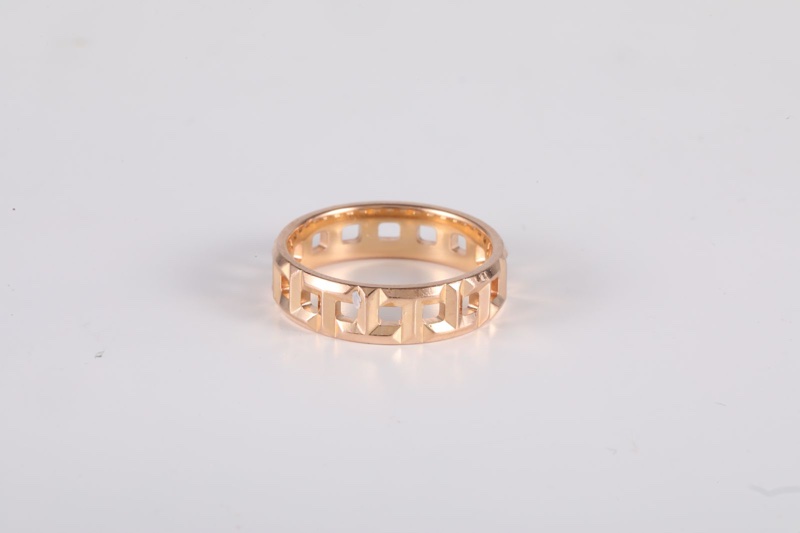 TIFFANY&CO(蒂芙尼) 18K玫瑰金 玫瑰金 True鏤空 寬版 戒指 18K-4