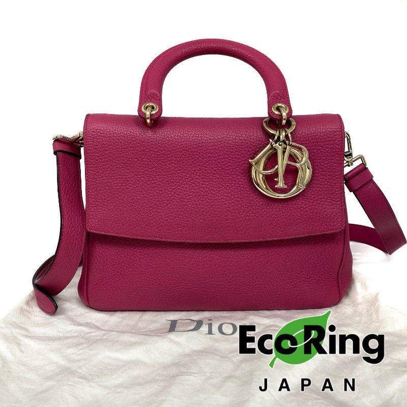 ☆ Christian Dior 迪奧 Pink Calfskin Be Dior 2Way Bag 粉紅色小牛皮兩用袋 - 257015166-0