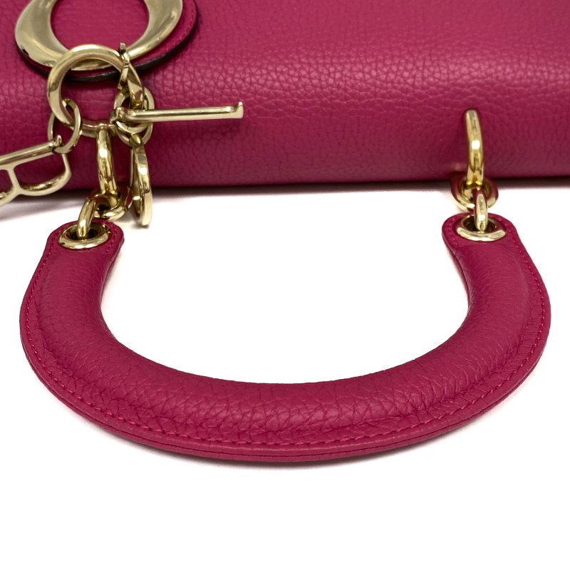 ☆ Christian Dior 迪奧 Pink Calfskin Be Dior 2Way Bag 粉紅色小牛皮兩用袋 - 257015166-7