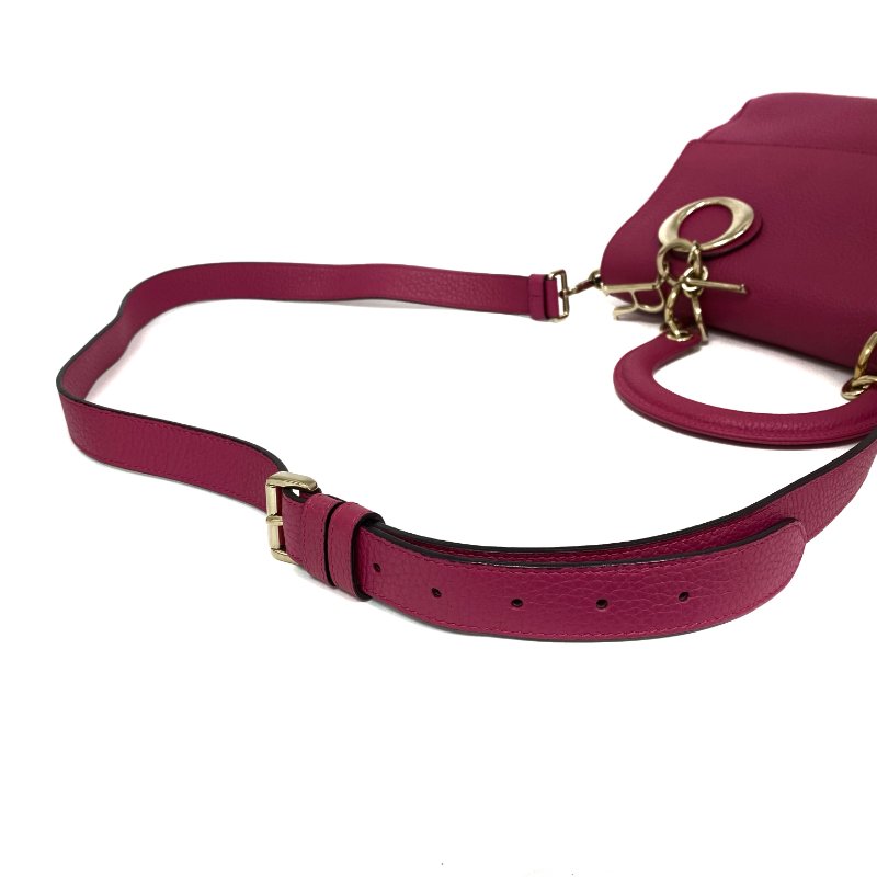 ☆ Christian Dior 迪奧 Pink Calfskin Be Dior 2Way Bag 粉紅色小牛皮兩用袋 - 257015166-8