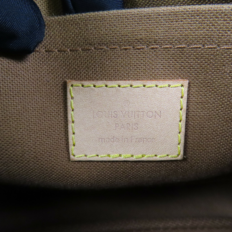 LOUIS VUITTON Monogram Multi Pochette Accessoires金扣手挽肩背兩用袋棕色-15