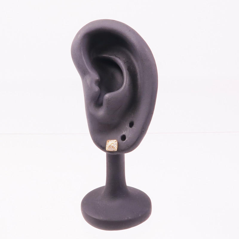HERMES 18K玫瑰金Clou d'H Earrings鑽石耳環-7