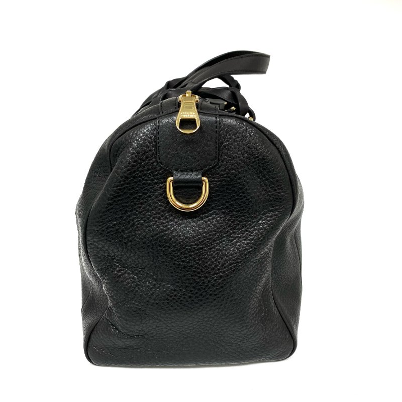 ☆ Loewe 羅意威 Black Calfskin Boston 2Way Bag 黑色小牛皮兩用袋 - 257015336-4