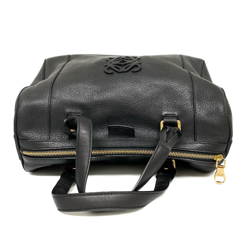 ☆ Loewe 羅意威 Black Calfskin Boston 2Way Bag 黑色小牛皮兩用袋 - 257015336-6