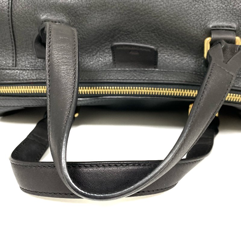 ☆ Loewe 羅意威 Black Calfskin Boston 2Way Bag 黑色小牛皮兩用袋 - 257015336-7