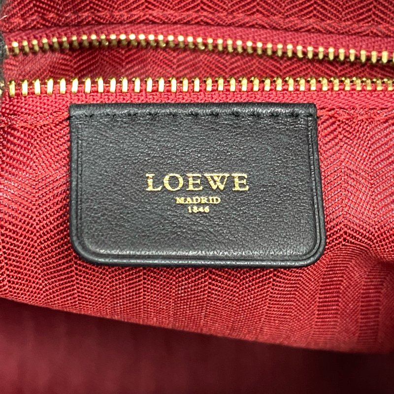☆ Loewe 羅意威 Black Calfskin Boston 2Way Bag 黑色小牛皮兩用袋 - 257015336-16