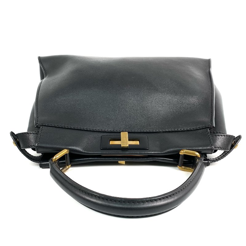 △ Fendi 芬迪 Peekaboo Black Calfskin 2Way Bag 8BN290 黑色小牛皮兩用袋 8BN290 -257014729-6