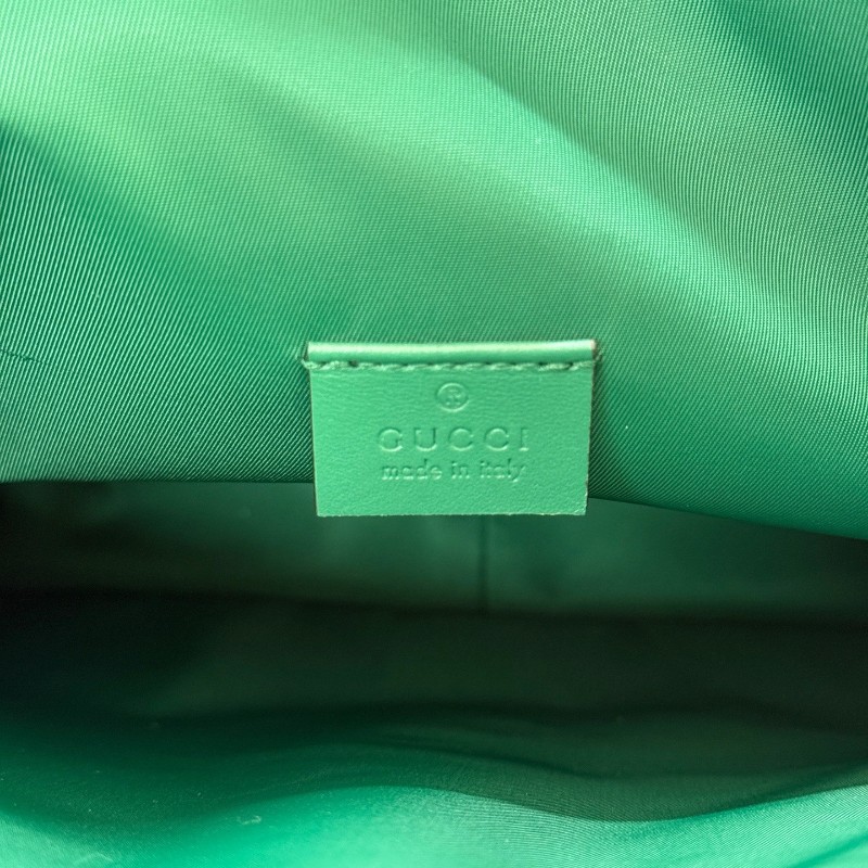 超級新⭐Gucci/古馳 老花織布紅拼綠 托特包手提包tote-7