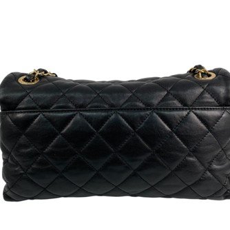 △ Chanel 香奈兒 Black Lambskin Gold Tone Metal Chain Shoulder Bag No.20 A66413 黑色小羊皮金色金屬鏈條肩背袋 No.20 A66413 -257014847-2