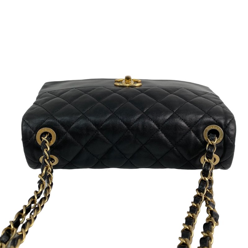 △ Chanel 香奈兒 Black Lambskin Gold Tone Metal Chain Shoulder Bag No.20 A66413 黑色小羊皮金色金屬鏈條肩背袋 No.20 A66413 -257014847-3