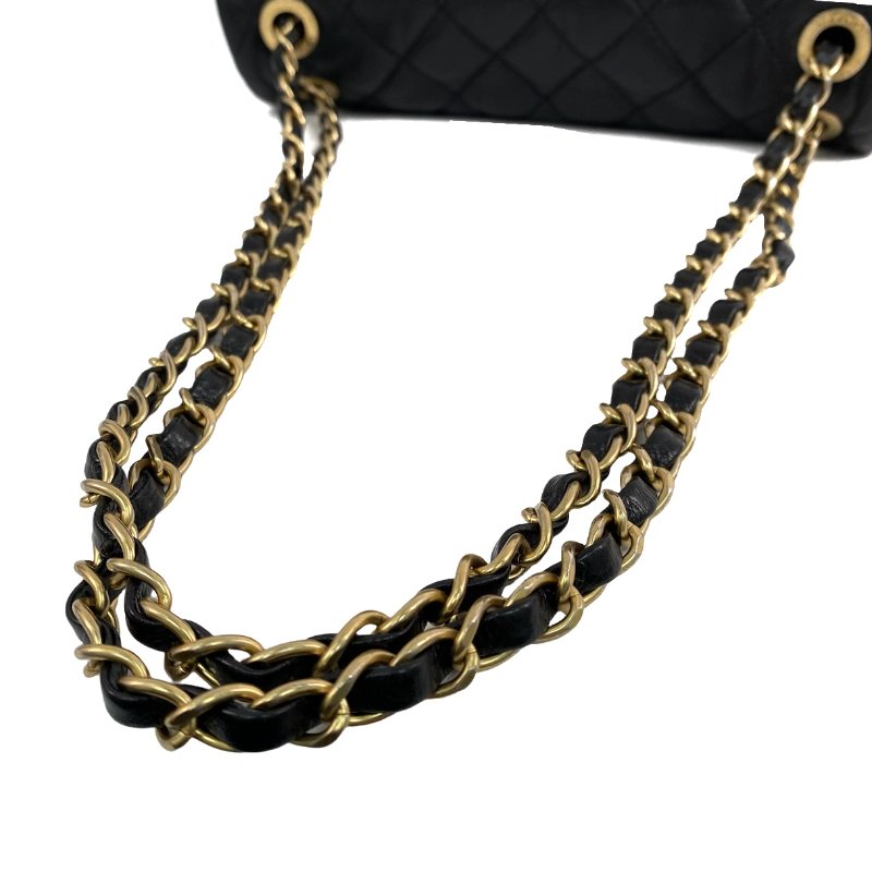 △ Chanel 香奈兒 Black Lambskin Gold Tone Metal Chain Shoulder Bag No.20 A66413 黑色小羊皮金色金屬鏈條肩背袋 No.20 A66413 -257014847-5