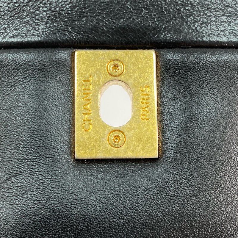 △ Chanel 香奈兒 Black Lambskin Gold Tone Metal Chain Shoulder Bag No.20 A66413 黑色小羊皮金色金屬鏈條肩背袋 No.20 A66413 -257014847-14