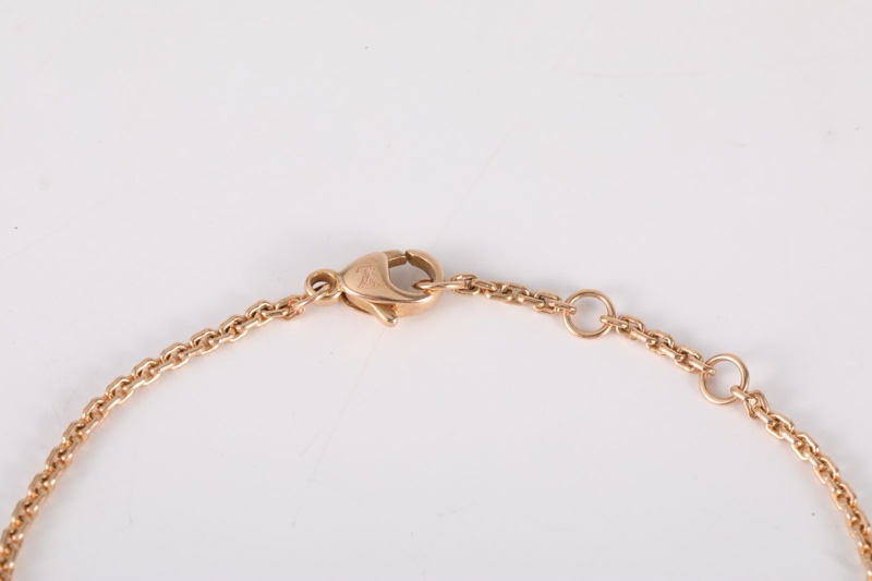 LOUIS VUITTON(路易威登) 18K白金 18K玫瑰金 鑽石 IDYLLE BLOSSOM STRASS 手鏈-5