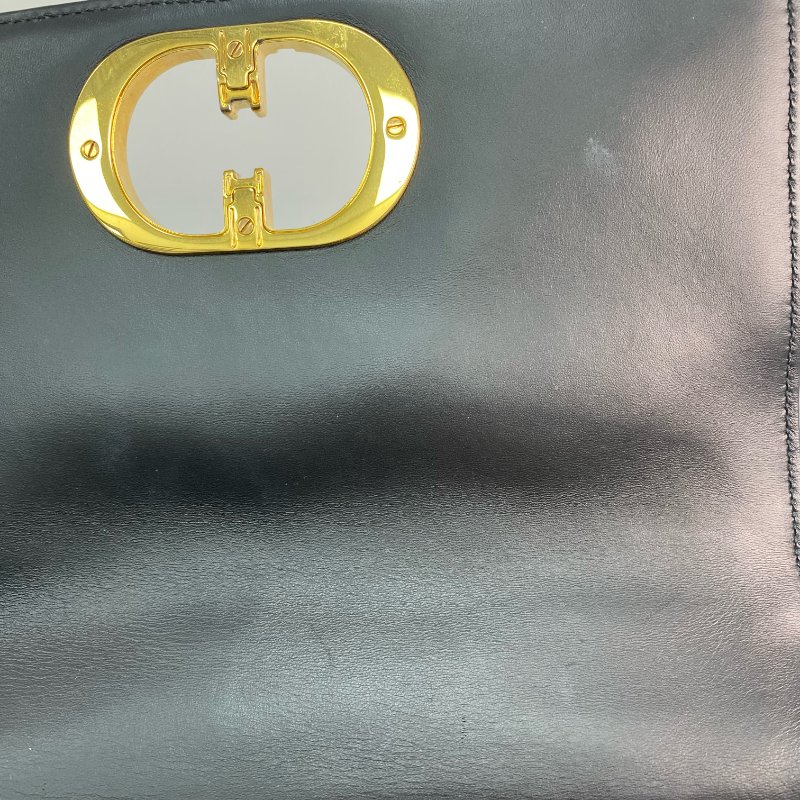 △ Christian Dior 迪奧 Black Supple Cannage Calfskin Medium Dior Caro Chain Shoulder Bag 黑色柔軟小牛皮菱格紋中號鎖鏈肩背袋 - 257015351-13