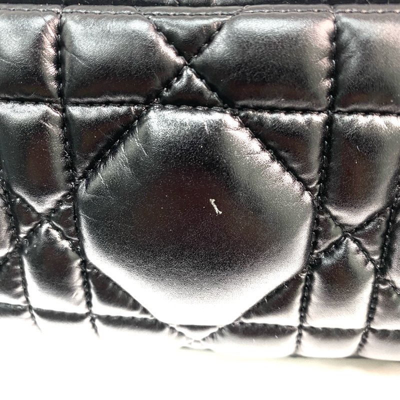△ Christian Dior 迪奧 Black Supple Cannage Calfskin Medium Dior Caro Chain Shoulder Bag 黑色柔軟小牛皮菱格紋中號鎖鏈肩背袋 - 257015351-21