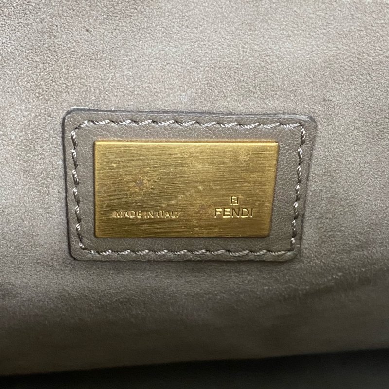 ☆Fendi 芬迪 Peekaboo Brown Calfskin 2Way Bag 啡色小牛皮兩用袋 -257015429-16