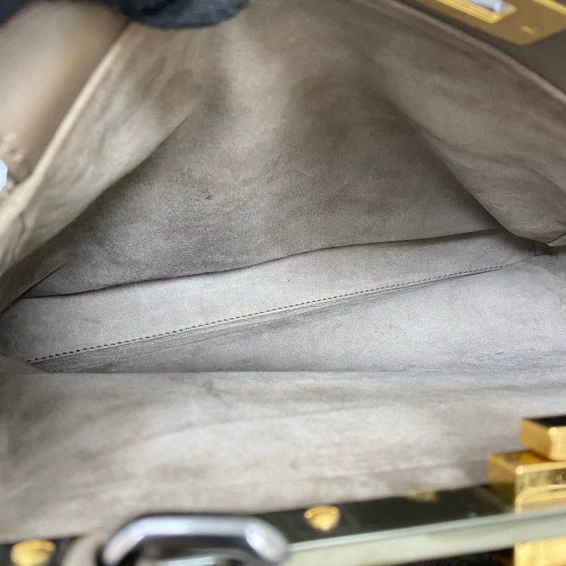 ☆Fendi 芬迪 Peekaboo Brown Calfskin 2Way Bag 啡色小牛皮兩用袋 -257015429-17