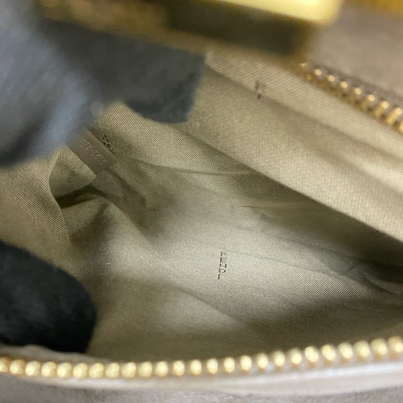 ☆Fendi 芬迪 Peekaboo Brown Calfskin 2Way Bag 啡色小牛皮兩用袋 -257015429-19