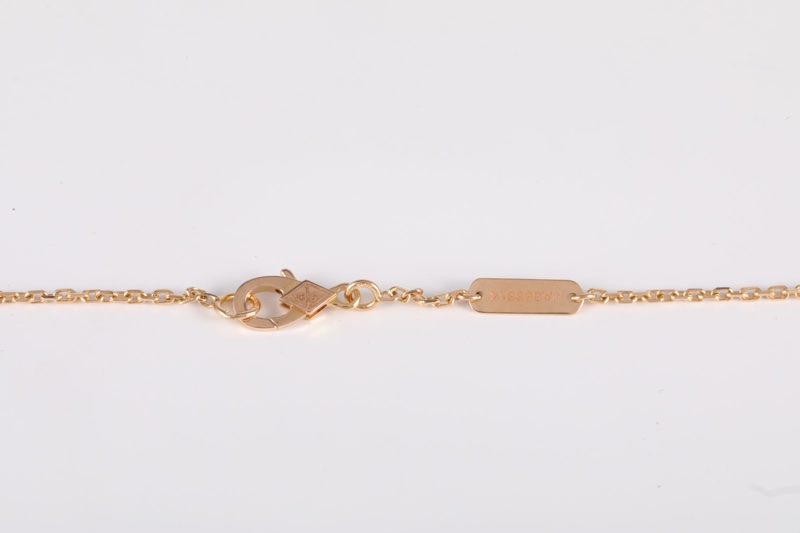 VAN CLEEF&ARPELS(梵克雅寶) Vintage Alhambra 中號單花項鏈 滿鑽 18K玫瑰金/鑽石 項鏈 玫瑰金 鑽石/18K-4