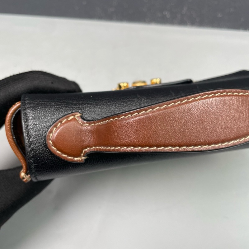 古馳Gucci老花黑色月光寶盒padlock盒子包肩背包斜背包-14