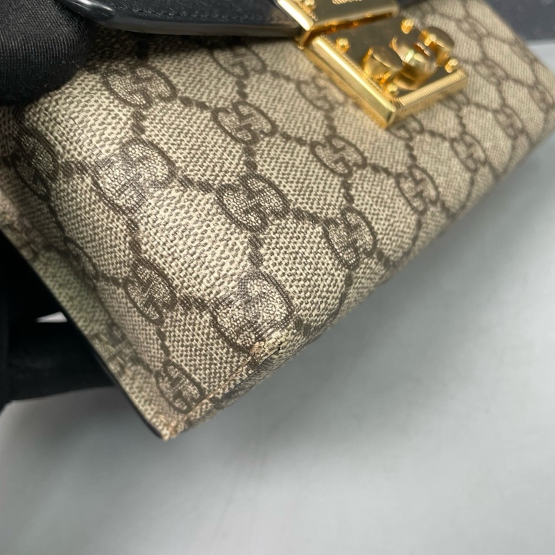 古馳Gucci老花黑色月光寶盒padlock盒子包肩背包斜背包-23